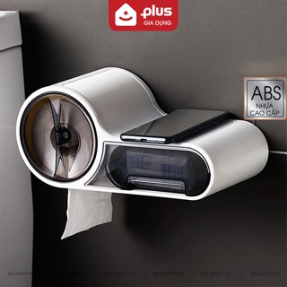 Hộp giấy vệ sinh dán tường cao cấp hai ngăn đa năng cao cấp ShuangQuing (SQ-5262)