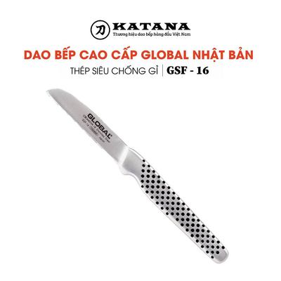 Dao bếp Nhật cao cấp Global GSF16 Peeling Knife, Straight - Dao bóc gọt hoa quả (60mm)