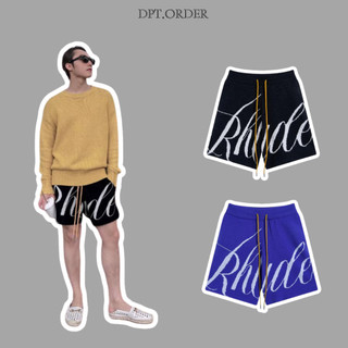 Quần short rhude knit logo chất liệu len dệt kim cao cấp