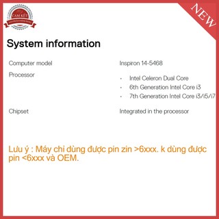 Pin Sạc dell Inspiron 14 5468