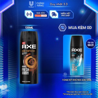 Xịt khử mùi Axe hương nước hoa 135ml body mist toàn thân