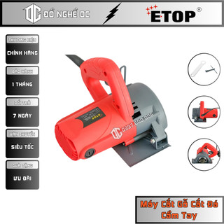 Máy cắt gạch, máy cắt gỗ cắt đá cầm tay xh-110b etop chính hãng, công suất 3000w, vòng quay 125000 vòng/phút