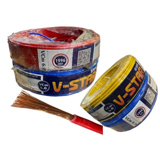 Dây Điện VĨNH THỊNH V-STAR VCm 6.0 đơn mềm ( giá 1mét ) - linh kiện điện tử QUỲNH DIỄN