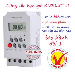 Bộ công tắc hẹn giờ KG316T-II/25A?220V chuẩn công nghiệp, rơ le hiện giờ, timer hẹn giờ