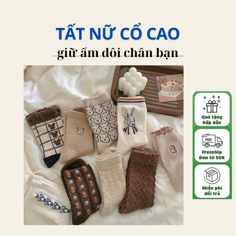 Tất nữ cổ cao cho bà bầu bà đẻ ở cữ kín giữ ấm