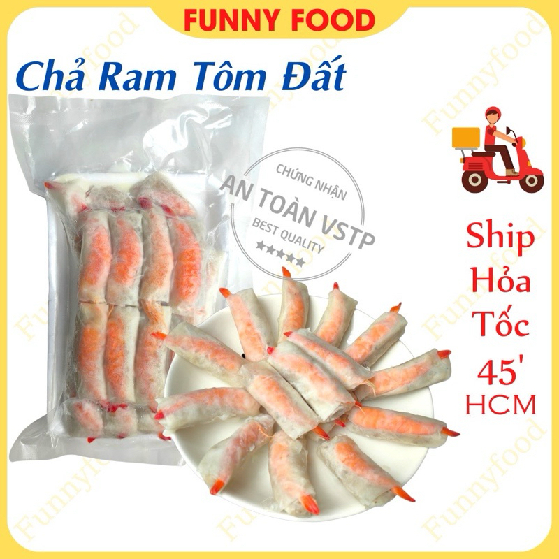 Chả Ram Tôm Đất – Đặc Sản Bình Định 500g [Ship Hỏa Tốc HCM]