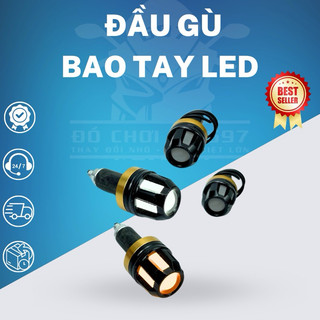[Giá 1 đôi] Đầu gù bao tay có đèn LED-G002 nhôm CNC