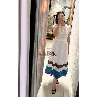 Váy maxi linen M.N.G dư xịn