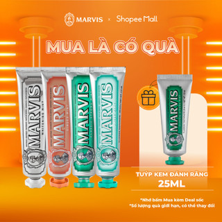 Combo 4 Tuýp Kem Đánh Răng Marvis Whitening Mint, Ginger Mint, Classic Strong Mint &  Anise 85ML