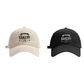 Mũ lưỡi trai thêu nổi Bakery chất liệu Kaki cao cấp from mềm phong cách hàn quốc thời trang nam nữ