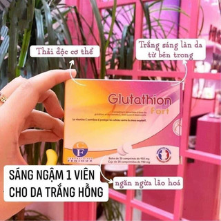 Viên ngậm trắng da glutathion fort , hàng pháp chuẩn