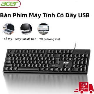 Bàn phím máy tính acer văn phòng có dây cổng usb cho máy tính để bàn, laptop