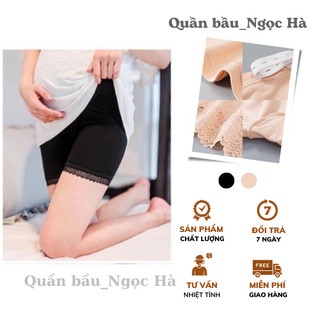 Quần bầu mặc trong váy cạp cao có chun chỉnh