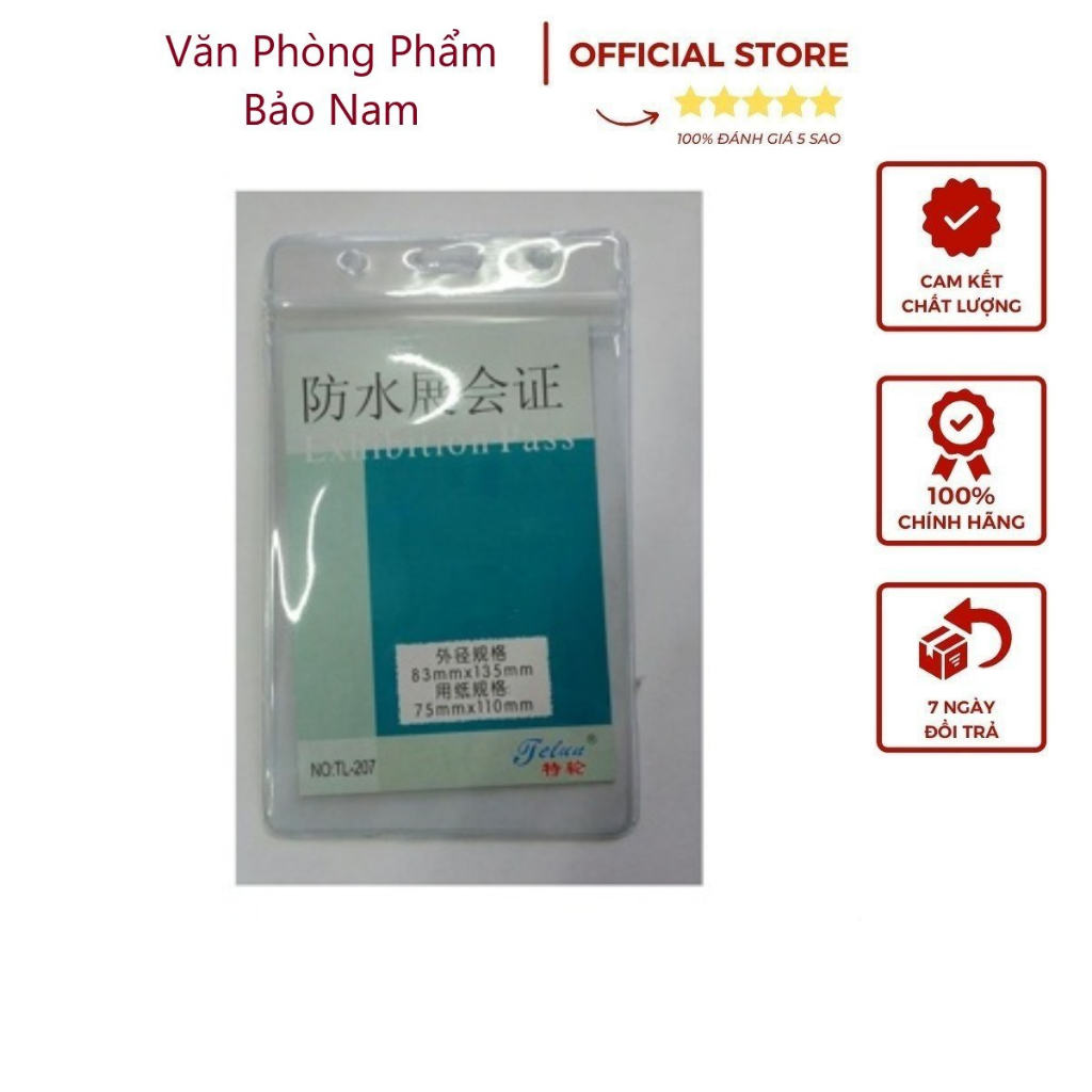 Thẻ đeo/mặt thẻ/dây đeo thẻ/nhựa dẻo trong suốt 108, 208, 107, 207 phù hợp cho văn phòng, sinh viên học sinh