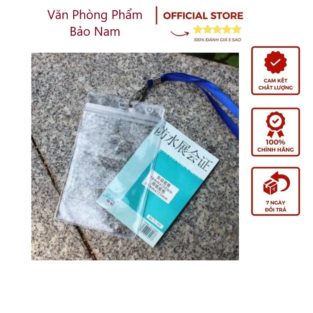 Thẻ đeo/mặt thẻ/dây đeo thẻ/nhựa dẻo trong suốt 108, 208, 107, 207 phù hợp cho văn phòng, sinh viên học sinh