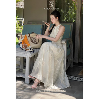 Đầm Yếm Voan Thêu Chouchou [Ảnh thật cuối]