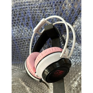 [Mã ELHACE giảm 4% đơn 300K] Tai nghe gaming G5 thách thức phòng nét chụp tai có mic ( màu trắng hồng)
