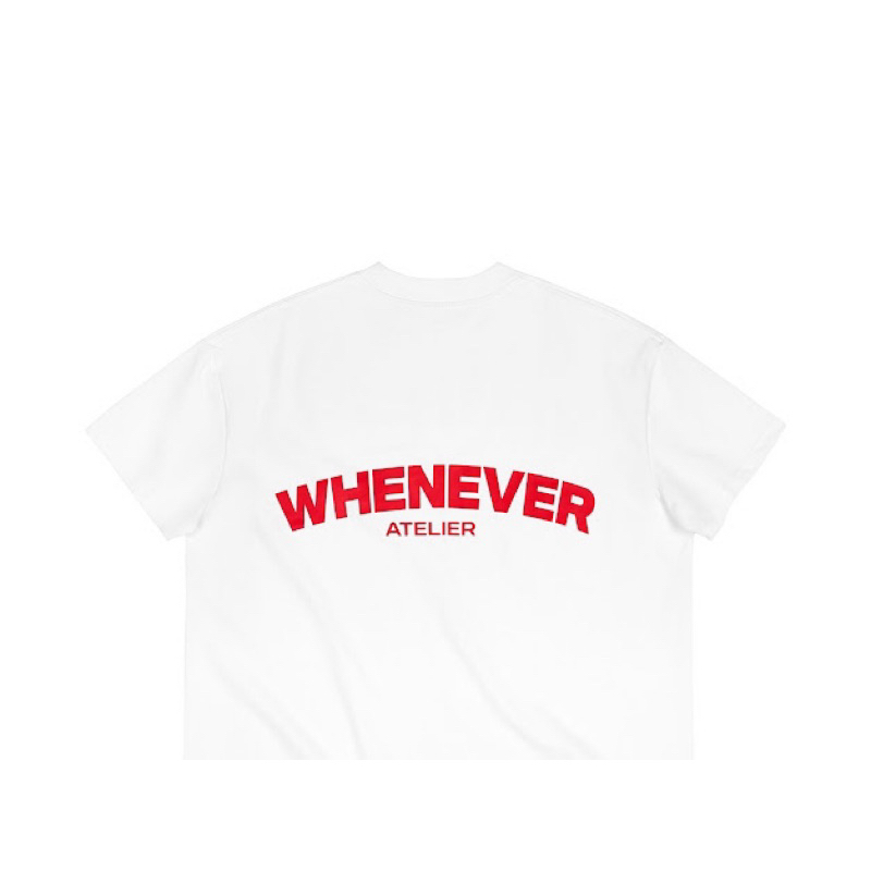 WHENEVER" LOGO OVERSIZE T- SHIRT