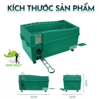 Máy đặt bóng golf . máy đặt bóng kèm giá để gậy bán tự động