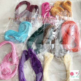 Nguyên bó 90m dây sáp wax Đài Loan 1mm/ dây waterproof/ dây cói xoắn đan vòng tay handmade
