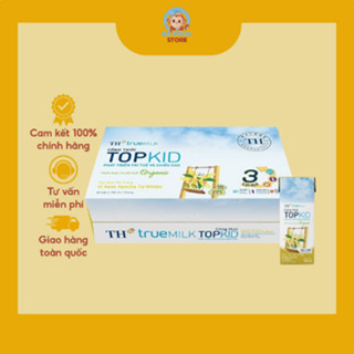  Thùng 48 hộp sữa tươi tiệt trùng TOPKID kem vanilla tự nhiên TH True Milk 180ml  180ml x 48  