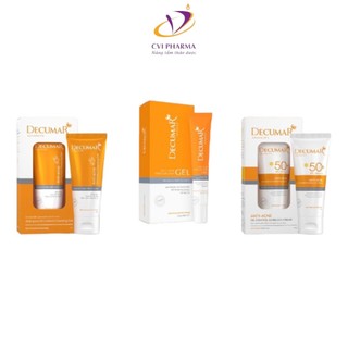 [NEW] Combo sạch mụn DECUMAR Gel rửa mặt kiềm nhờn, gel ngừa mụn, kem chống nắng
