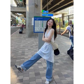 (ORDER) Váy yếm lưới ren hoa hai dây điệu đà style mùa hè 2024 hàng Quảng Châu