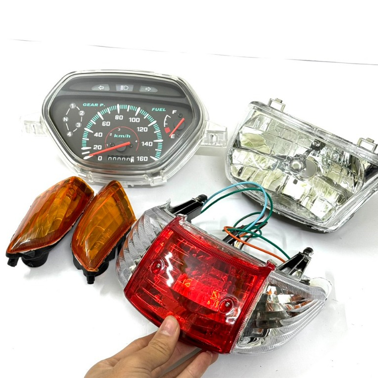 Đèn pha đèn kèm củ đèn hậu, đồng hồ wave nhỏ, zx..zin xịn xò
