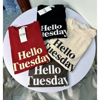 [ Rẻ vô địch ] Áo thun chất cotton khô 3158 form rộng tay lỡ - hello tuesday