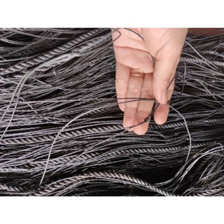 1kg (khoảng 19-20m) Lưới trồng cây leo giàn luồn dây sẵn màu đen (bầu 3)