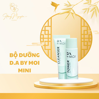 Set du lịch mini da by moi - sữa rửa mặt và toner