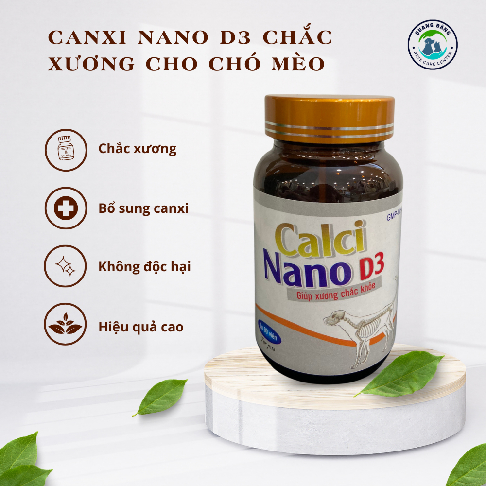 Canxi Nano D3 Cho Chó Mèo Phát Triển Xương Khớp TY06