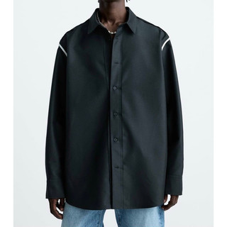 Áo sơ mi dài tay Zara authentic SHIRT WITH CONTRASTING TRIMS size S