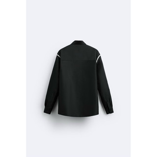 Áo sơ mi dài tay Zara authentic SHIRT WITH CONTRASTING TRIMS size S