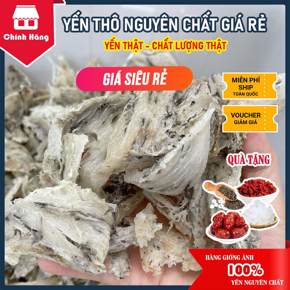 Yến Thô Giá Rẻ Còn Lông Nguyên Chất - Quà Tặng Nguyên Liệu Chưng Yến - Yến Xứ Nẫu - Yến Bình Định