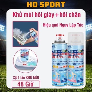 Combo 5 chai xịt khử mùi hôi giày dép nano bạc, xịt khử mùi hôi chân