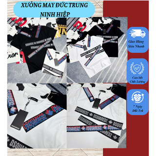 Áo Phông Đét Que Thời Trang Họa Tiết Dây Chéo Ở Áo
