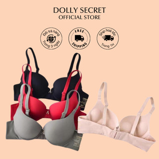 Áo lót nữ nâng ngực đệm dày bàn tay đúc su cao cấp DOLLY SECRET Áo ngực có gọng mút kép siêu nâng ngực chống chảy xệ A12