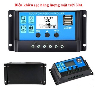 Điều khiển sạc pin năng lượng mặt trời 12v/24V/30A, sạc năng lượng mặt trời, xạc pin mặt trời