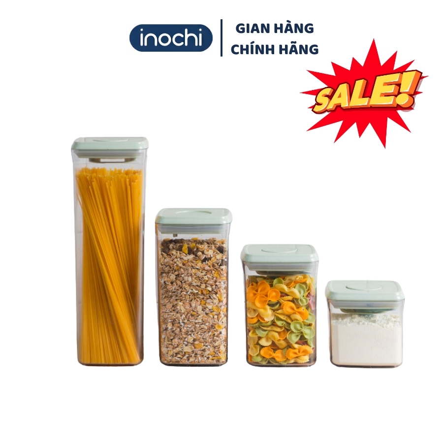 Hộp nhựa đựng thực phẩm khô inochi cao cấp chính hãng, hộp bảo quản thực phẩm, đựng hạt, trữ đồ khô an toàn tiện lợi