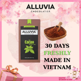 Bột ca cao nguyên chất không đường Alluvia Chocolate 100% cacao tự nhiên dòng thượng hạng Pure cocoa powder