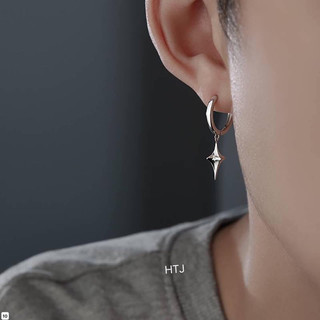 Khuyên tai Bạc ta Nam và Nữ cá tính khuyên tai bấm byDum