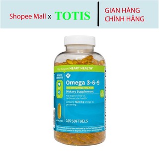 Omega 369, viên uống Omega 3-6-9 Heart Health 325 viên, hỗ trợ chăm sóc thị lực của Mỹ