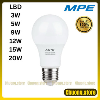 Bóng đèn led tròn bulb mpe 3w 9w 12w 15w