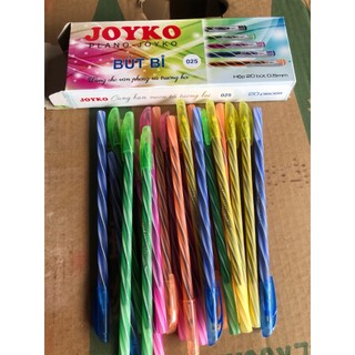 5 Cái Chiếc Bút Bi Nến Sắc Màu JOYKO Nét Bút 0.5mm