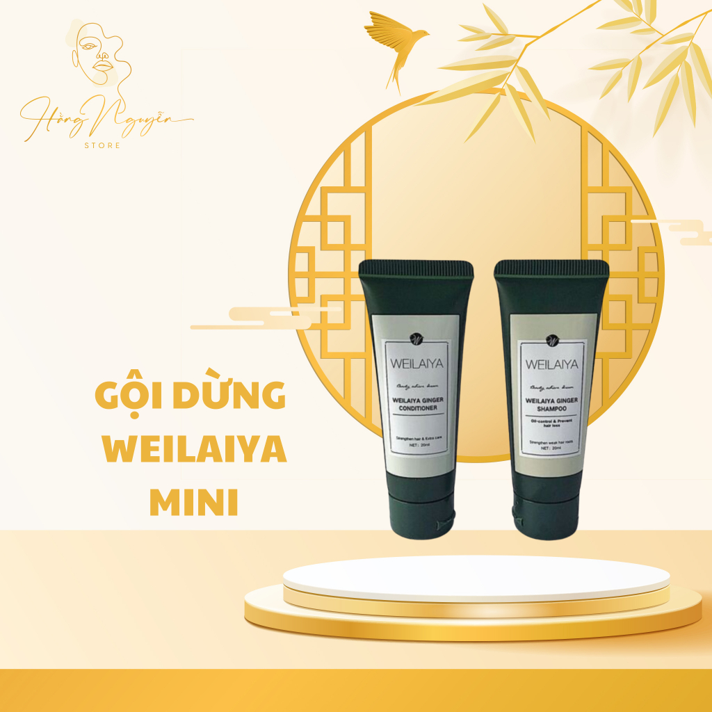 TEST GỘI XẢ  MINI GỪNG - WEILAIYA