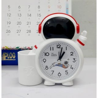 Đồng hồ bác thức để bàn chuông to, Đồng hồ phi hành gia decor phòng ngủ, bàn học