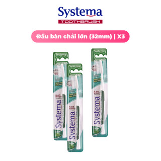 Combo 3 bàn chải đánh răng systema đầu bàn chải to