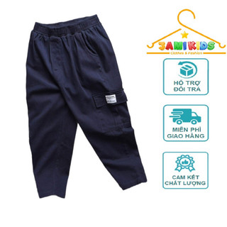 Quần Kaki bé trai size đại JAMIKIDS, quần kaki túi hộp ống đứng bé trai 25-60kg