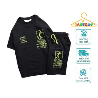 Bộ thun bé trai JAMIKIDS size đại cotton xuất dư mềm mát 23-57kg